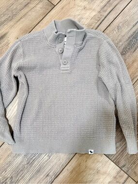Boys' Tan  Pullover with Button Collar
